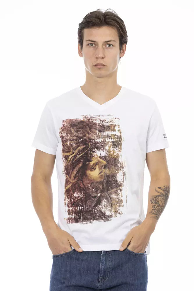 Men's printed Hawaiian t - shirts for tropical vacationsTrussardi Action Cotton Men Men's T-Shirt Men's printed Hawaiian t - shirts for tropical vacationsTrussardi Action Cotton Men Men's T-Shirt