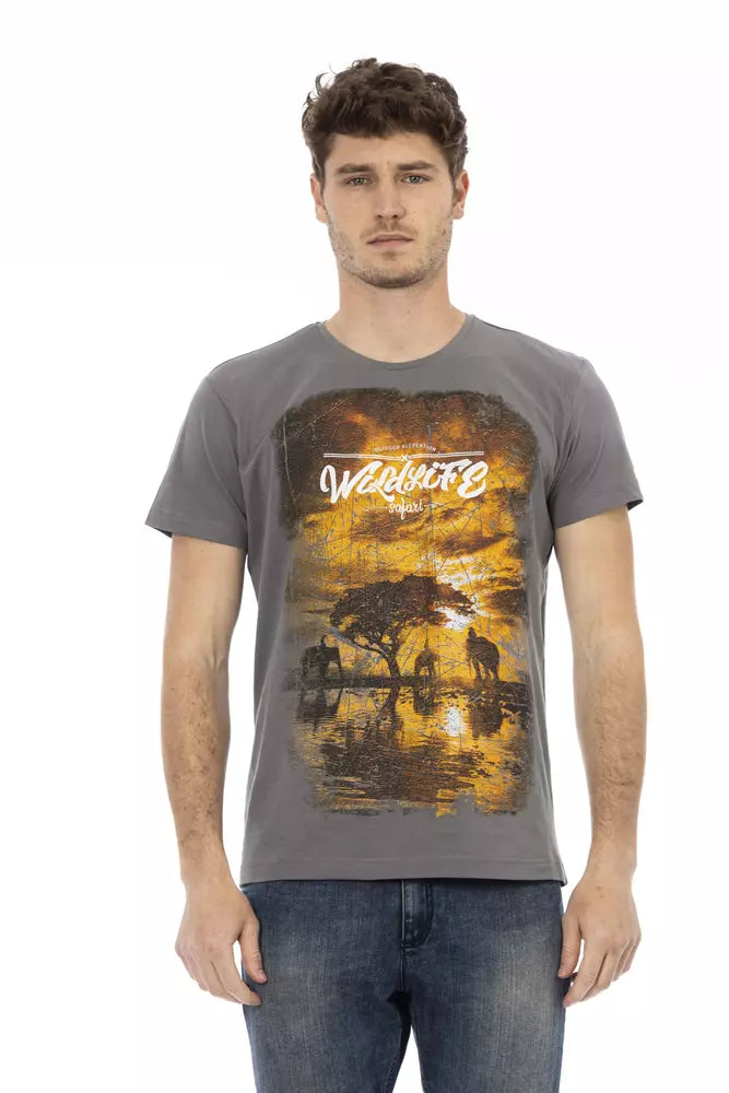 Men's lightweight performance t - shirts for running marathonsTrussardi Action  Cotton Men Men's T-Shirt