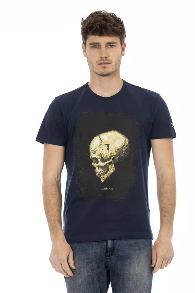 Men's short - sleeve linen t - shirts for summer beach outingsTrussardi Action Cotton Men Men's T-Shirt Men's short - sleeve linen t - shirts for summer beach outingsTrussardi Action Cotton Men Men's T-Shirt
