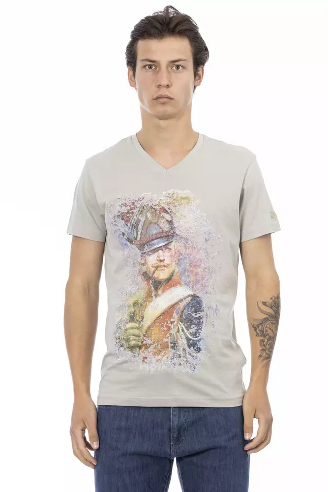 Men's tie - dye t - shirts with a bohemian styleTrussardi Action  Cotton Men Men's T-Shirt