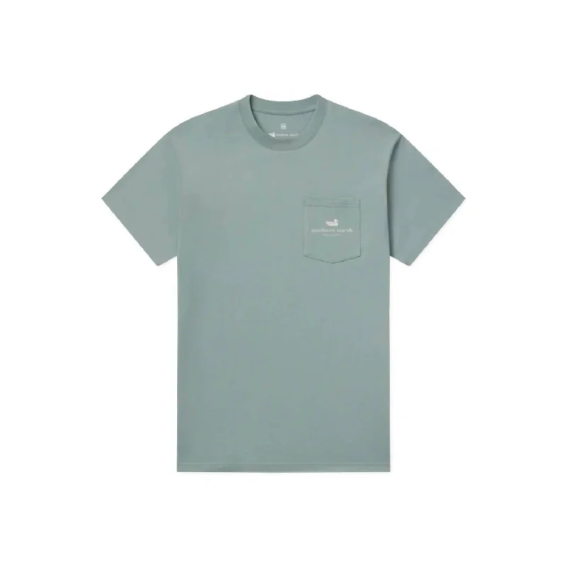 Men's polo t - shirts with a contrast collar for a preppy lookUnisex Pointer Uplander Tee In Burnt Sage Men's polo t - shirts with a contrast collar for a preppy lookUnisex Pointer Uplander Tee In Burnt Sage
