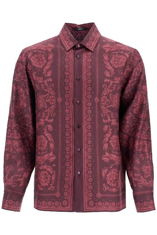 Men's eco - friendly recycled t - shirts for sustainable fashion choicesVersace Men's Baroque Silk Shirt Men's eco - friendly recycled t - shirts for sustainable fashion choicesVersace Men's Baroque Silk Shirt