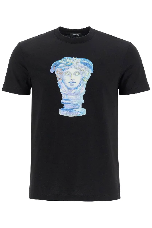 Men's moisture - wicking athletic t - shirts for intense workoutsVersace Men's 'Medusa Gallery Embroide T-Shirt Men's moisture - wicking athletic t - shirts for intense workoutsVersace Men's 'Medusa Gallery Embroide T-Shirt