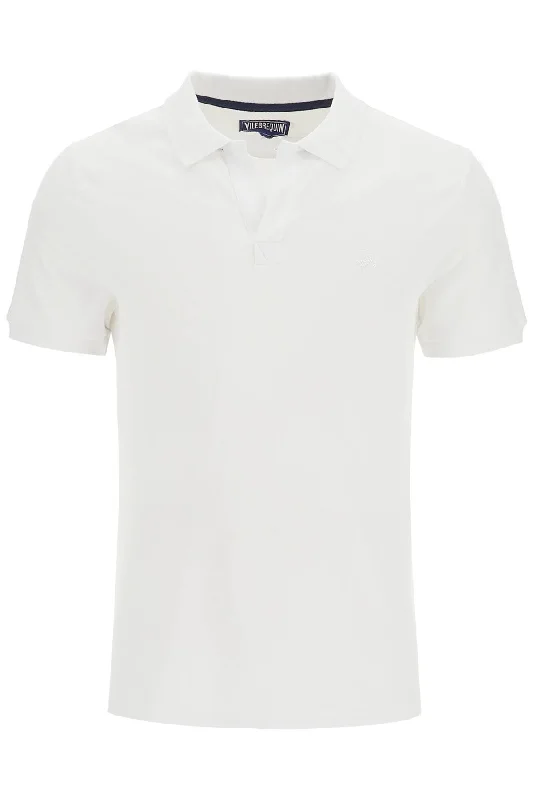 Men's short - sleeve linen t - shirts for summer beach outingsVilebrequin Men's Polo Shirt With Embroidery Men's short - sleeve linen t - shirts for summer beach outingsVilebrequin Men's Polo Shirt With Embroidery