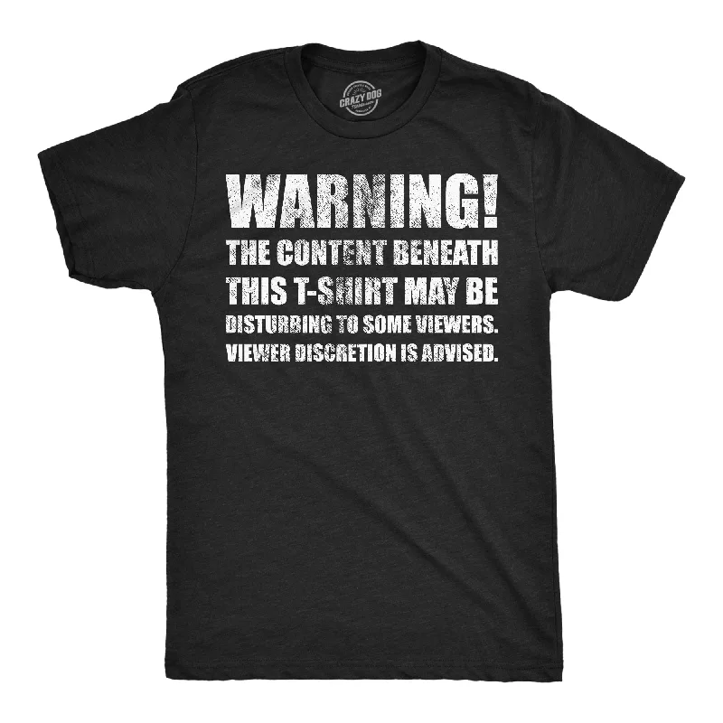 Men's polo t - shirts with a contrast collar for a preppy lookWarning The Content Beneath This T Shirt May Be Disturbing To Some Viewers Men's T Shirt Men's polo t - shirts with a contrast collar for a preppy lookWarning The Content Beneath This T Shirt May Be Disturbing To Some Viewers Men's T Shirt