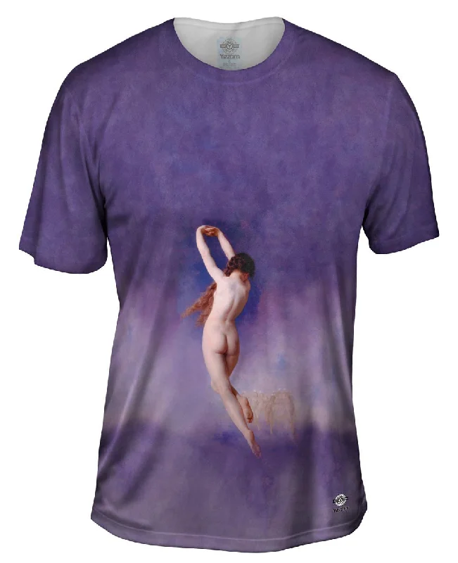 Men's mock - neck t - shirts with a modern and sleek styleWilliam-Adolphe Bouguereau - "Lost Pleiad" Men's mock - neck t - shirts with a modern and sleek styleWilliam-Adolphe Bouguereau - "Lost Pleiad"