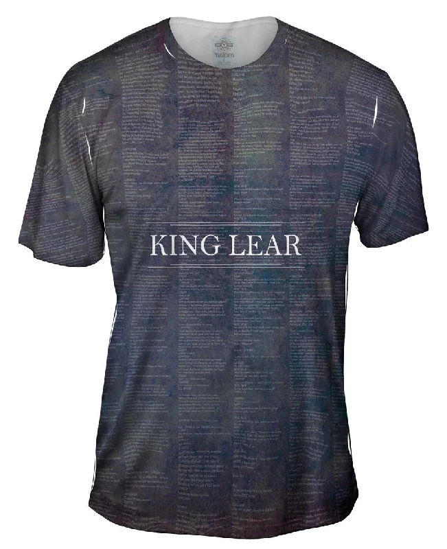 Men's smart - casual checkered t - shirts for semi - formal occasionsWilliam Shakespeare Literature - "King Lear" (1606) Men's smart - casual checkered t - shirts for semi - formal occasionsWilliam Shakespeare Literature - "King Lear" (1606)