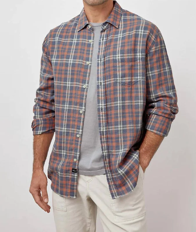 Men's UV - protection t - shirts for outdoor activities in the sunWyatt Shirt In Valencia Sun Plaid Men's UV - protection t - shirts for outdoor activities in the sunWyatt Shirt In Valencia Sun Plaid